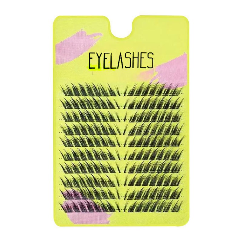 False eyelashes 9-14mm, single cluster grafting, thick, natural, curled, and fluffy eyelashes